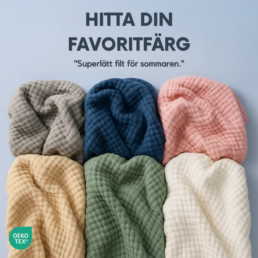 Muslinfilt till vuxen - Slipp svettiga nätter och vakna utvilad