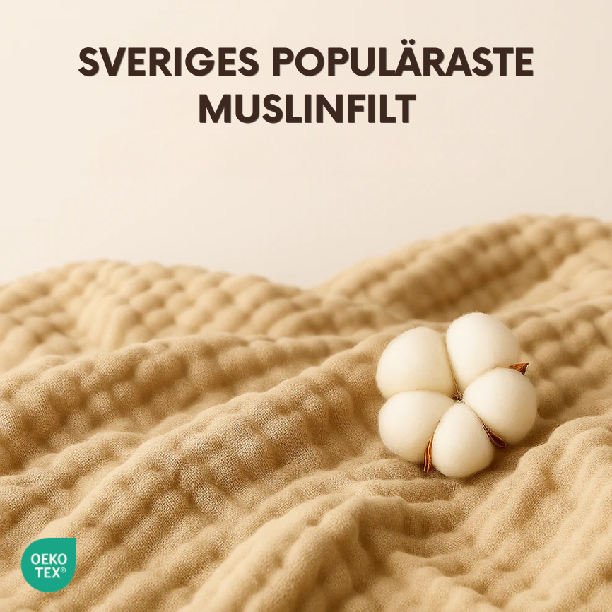 Muslinfilt till vuxen - Slipp svettiga nätter och vakna utvilad