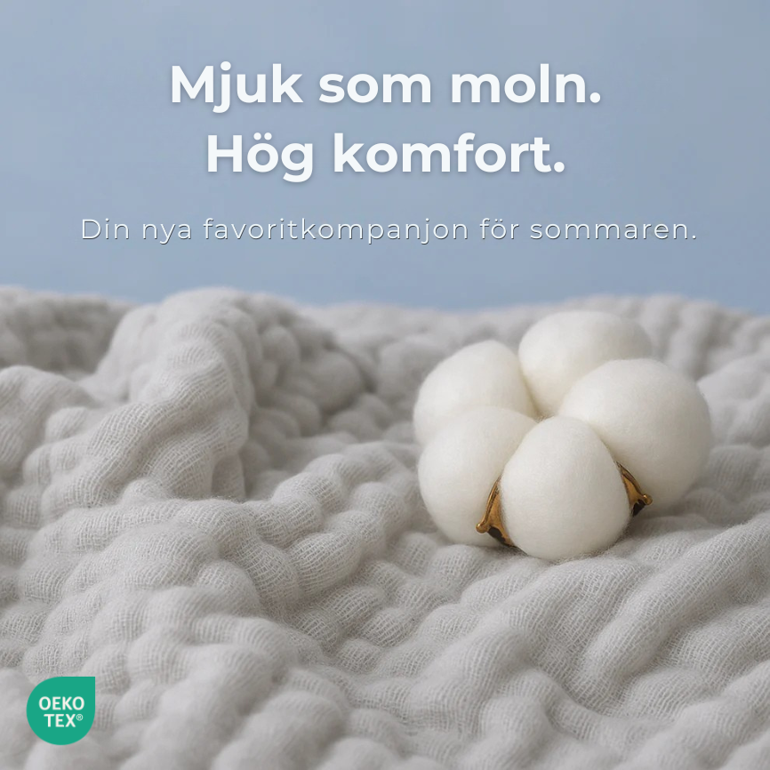 Muslinfilt till vuxen - Slipp svettiga nätter och vakna utvilad